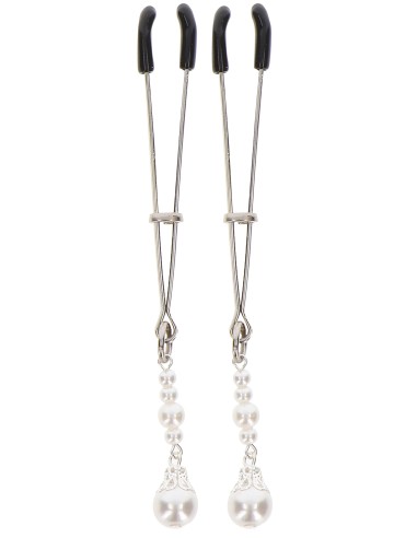 Pince-tétons Tweezers Pearls Taboom Argentées