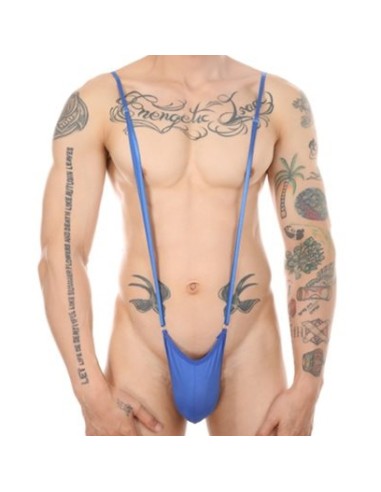 Singlet fin Strappia Bleu