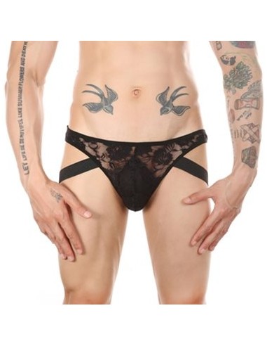 Jock string Dentelle Lowstic Noir