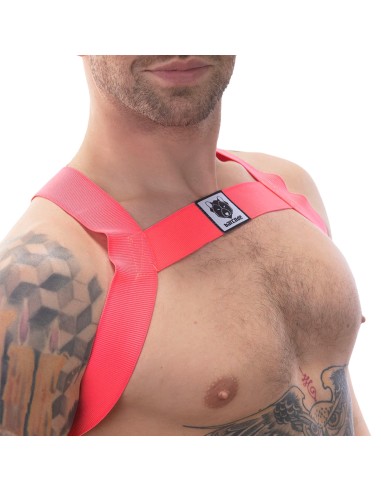 Harnais élastique Leonsh Rose Neon