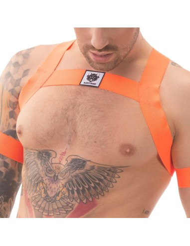 Harnais élastique Leonsh Orange Neon