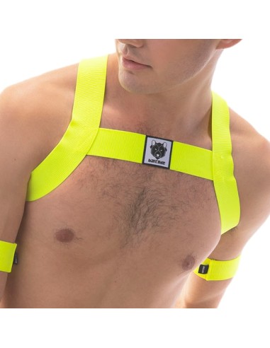 Harnais élastique Leonsh Jaune Neon