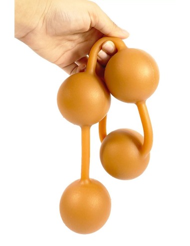 Boules anales en silicone Ass Orange 50 x 5.5cm