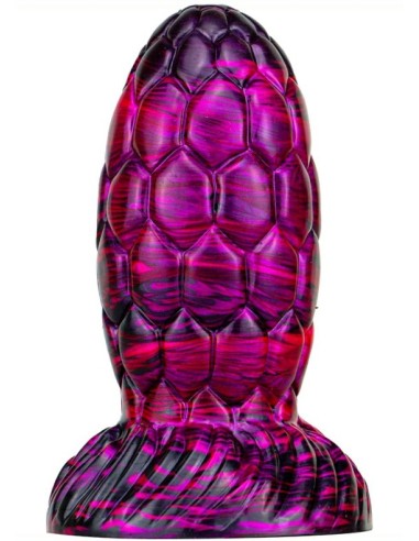 Gode Oeuf de Dragon Warnax 13 x 7cm Violet-Noir