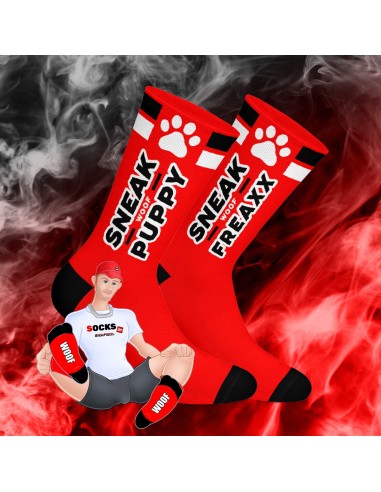 Chaussettes WOOF PUPPY Rouges
