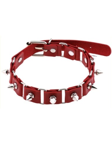 Ras de cou Punk Piks Rouge