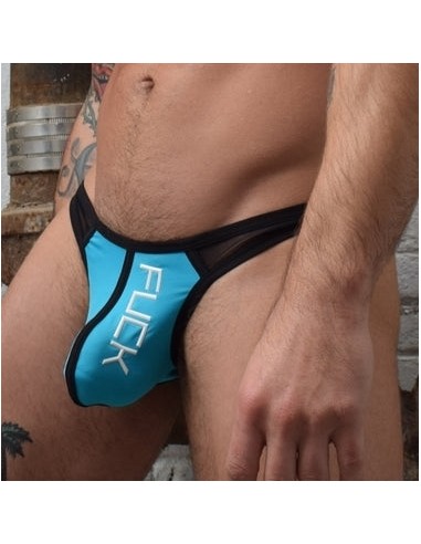 String Hex Thong Bleu Aqua