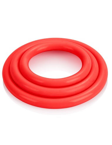 Tri-Rings Cockring Rouge