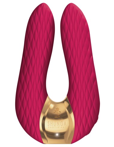 Double stimulateur intime Shunga AIKO Framboise