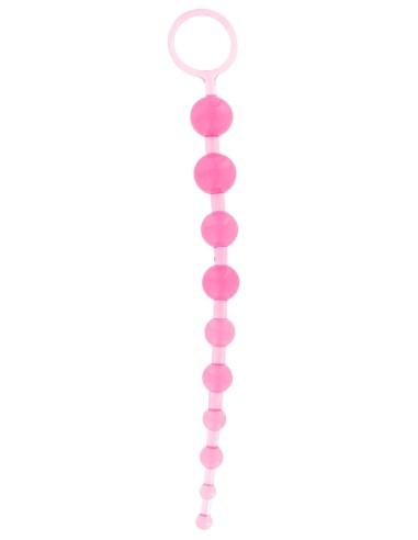 Chapelet anal Thai Toy Beads 26 x 2.4cm Rose