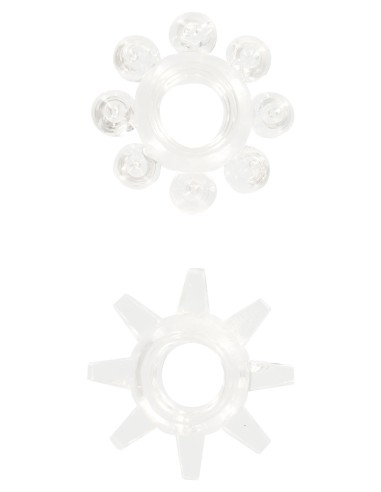 Lot de 2 Mini Cockrings Stretchy Rings Transparents