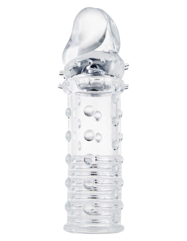 Gaine de pénis Stud Sleeve 15 x 4.2cm Transparente