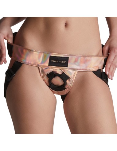 Ceinture Harnais pour Gode Strap-On-Me Rose doré