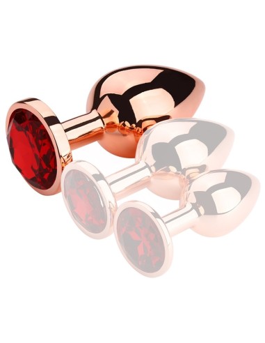 Plug Bijou anal RedGold L 8.5 x 4cm Bijou Rouge