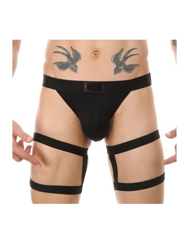 String avec bandes élastiques Clelio Noir