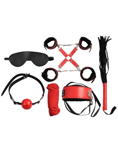 Kit Sm Secret Play 8 Pièces Noir-Rouge