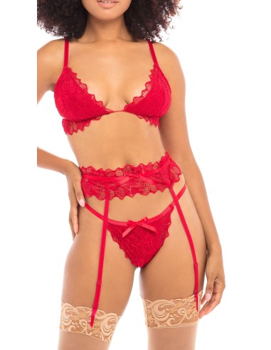 Ensemble Rosemarie 3 Pièces Rouge