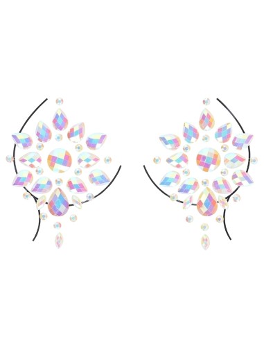Stickers Cache-seins strass phosphorescents Glow Nipples