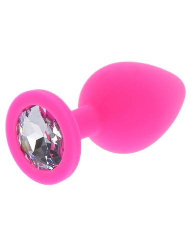 Plug Bijou Diamond Booty L 9 x 4cm Rose