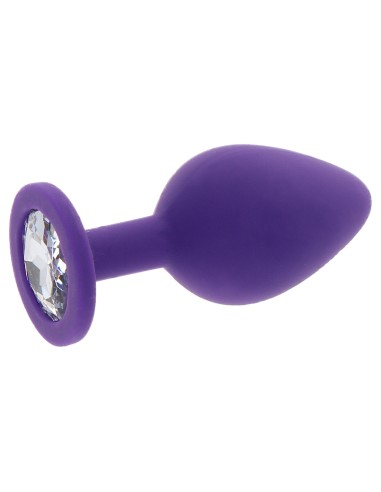 Plug Bijou Diamond Booty L 9 x 4cm Violet