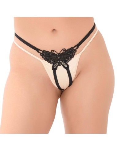 String Papillon Valerie Noir