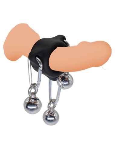 Anneau en silicone avec boules 28mm - Poids 260g
