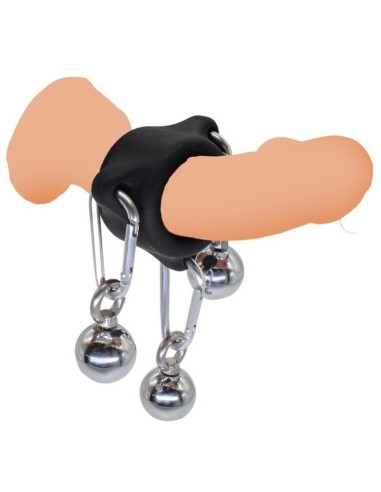 Anneau en silicone avec boules 32mm - Poids 260g