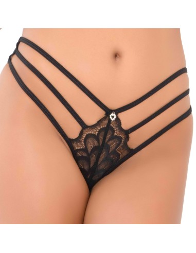 String Lace Straps Noir