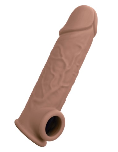 Gaine de pénis Life-like Extension 18 x 4.5cm Marron