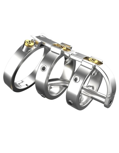 Cage de chasteté avec Tige Full Mechanic 6.5 x 3.5cm