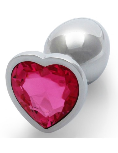 Bijou anal Heart Gem S 6 x 2.6cm Argenté-Rose