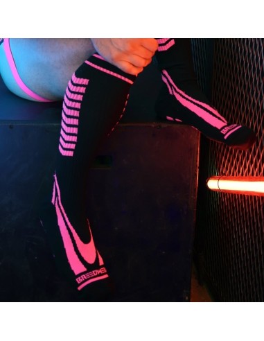 Chaussettes hautes Daycrawler Breedwell Noir-Rose