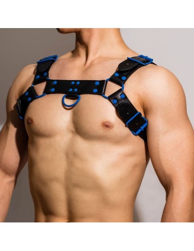 Harnais Fetish Oros Noir-Bleu