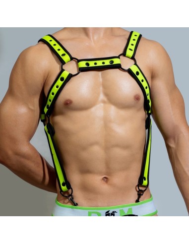 Harnais en néoprène Neo Chest Noir-Vert fluo