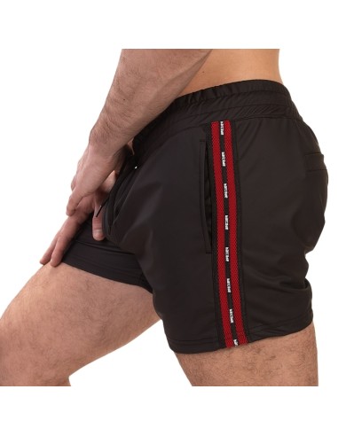Short Zulu Noir-Rouge