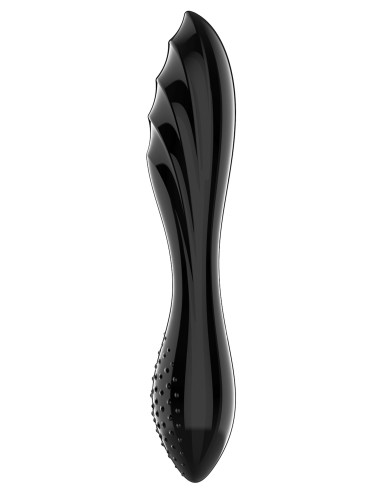 Gode en verre Dazzling Crystal 1 - 18 x 3.6cm Noir
