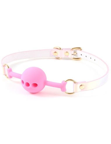 Bâillon Boule Laser Rose