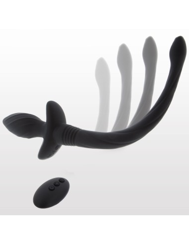 Plug Vibrant Queue de Chien Wiggle Tail 9 x 4cm Noir