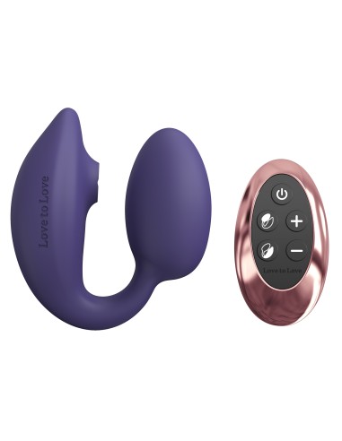 Stimulateur Clitoris et Point G Wonderlover Love to Love Indigo