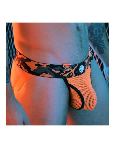 Jockstrap Neo Camo Orange Neon