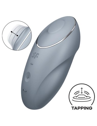 Stimulateur de Clitoris Tap & Climax 1 Gris Clair