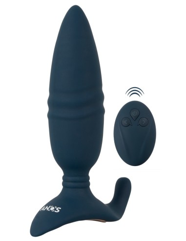 Plug vibrant Butt Thrust 14.5 x 4cm Bleu