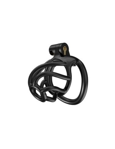 Cage de chasteté Tortille 6 x 3.4 cm S Noire