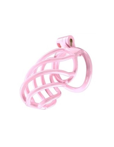 Cage de chasteté Tortille L 9.5 x 3.4 cm Rose