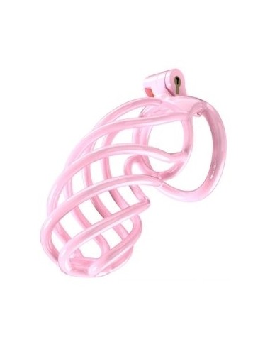 Cage de chasteté Tortille XXL 12.5 x 3.4 cm Rose