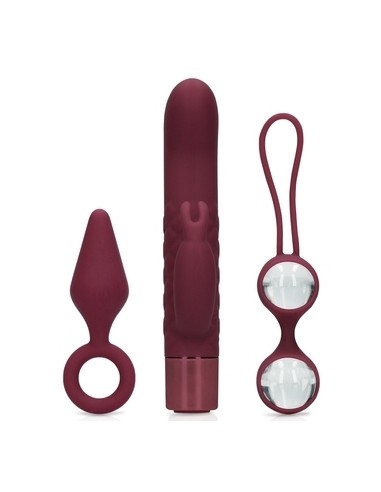 Coffret de Sextoys pour Elle Darkcherry 3 Accessoires