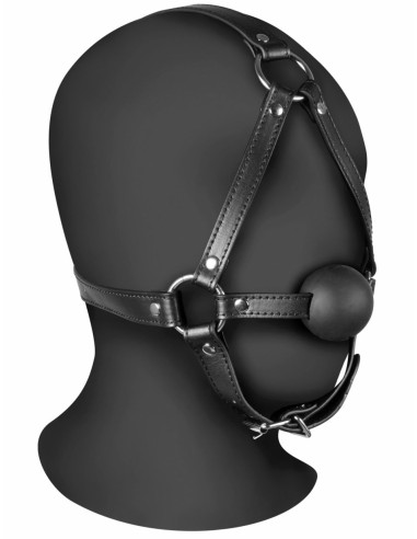 Bâillon Muselière avec boule Gag Xtreme Noir