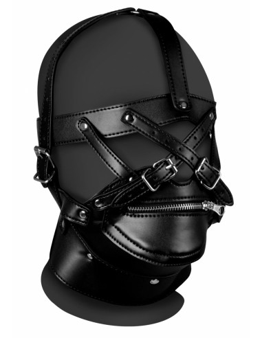 Bâillon SM Zip-Up Noir