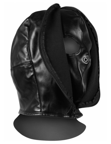 Cagoule Zip-Up Bondage Noire