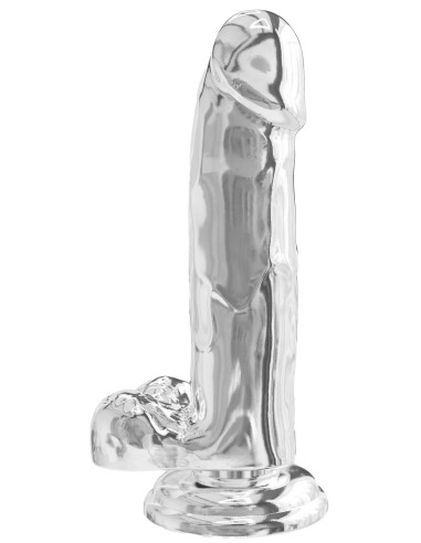 Gode Réaliste Diamond Dick 15.5 x 4cm Transparent